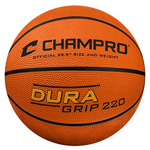 Ballon de basketball en caoutchouc noir pour femme Champro Super Grip