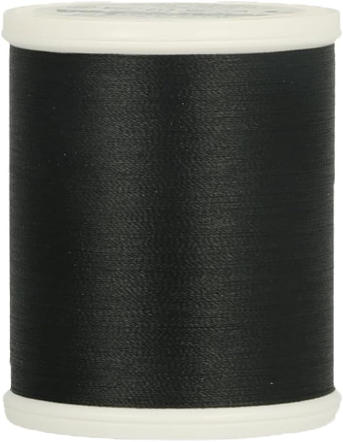 Sewing Thread, 100% Polyester, Black, Length: 1000 m, 9770 Black