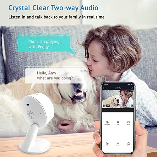 Laview Security Camera Hd 1080P(2 Pack),Baby Monitor Motion Detection, Two-Way Audio, Night Vision, Wi-Fi Indoor Surveillance Wired For Baby/Pet,Compatible With Alexa,Cloud Service (Us Server) #TOP4
