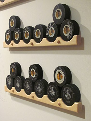 hockey stick case display - Hockey Puck Display CASE Holder/Rack (6)