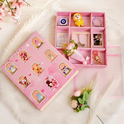 Image of Art Street Gift Hamper Box with Greeting Cards, Mini Gifts & Keepsakes,Raksha Bandhan Gift for Brother, Sister, Friends, Kids, Family, Birthday, Return Gift & Surprise Gift Hamper