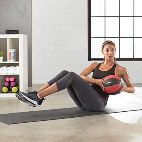 Amazon Basics Weighted Medicine Ball, 3.6 Kilograms, Red/Black by Amazon Basics - Image 4