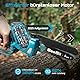 SEESII Bürstenlose Mini Kettensäge 6 Zoll, Handkettensäge mit 2 * 4000 mAh Akkus, Einhand Akkusäge mit Automatischem Öler, Kompatible mit Makita Akku 18V, Elektrische Säge für Holz, Ast