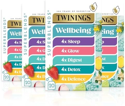 Twinings Superblends Wellbeing Collection Tea Bags (4x20)