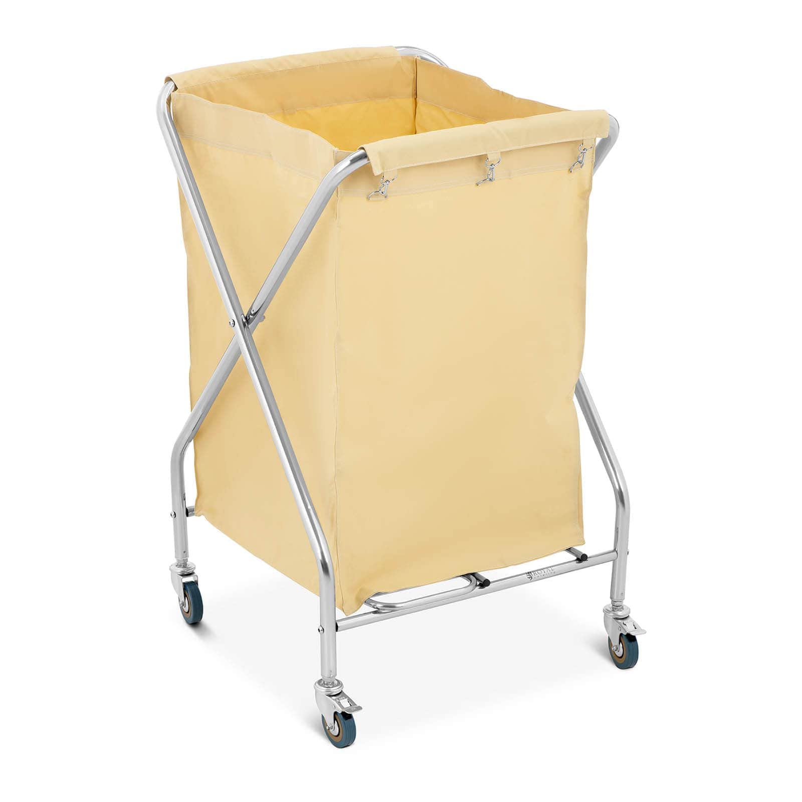 Royal Catering - RCWW 3 - Carro para ropa - 200 L - 4 Ruedas / 2 Frenos - Bolsa: 52 x 50 x 76 cm