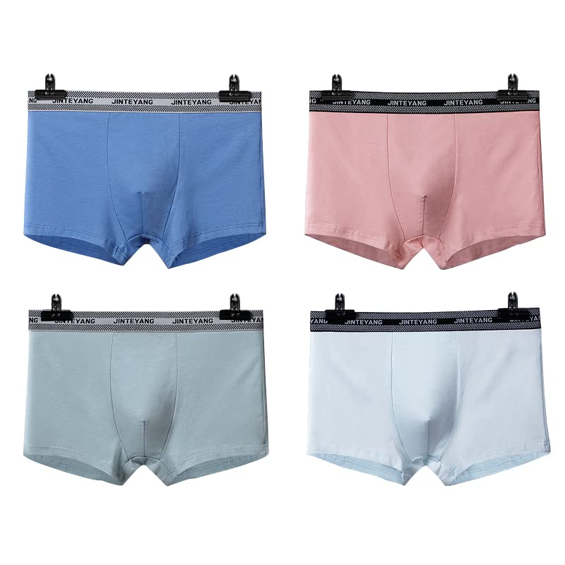 Calzoncillos bóxer de algodón cómodos para oficina y actividades cotidianas masculinas