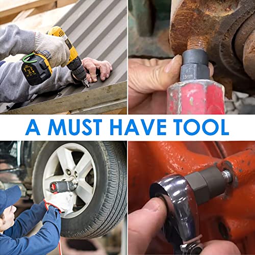 XEWEA 14PCS Bolt Extractor Set, 3/8" Drive Impact Stripped Bolt Remover Extractor Socket Set for Removing Damaged Broken Rounded Off Bolt & Nut Remover Set with Storage Case,Father's Day Gift