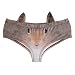 Ababalaya Womens' 3D Animal Print Cute Briefs with Ears, Squirrel,S