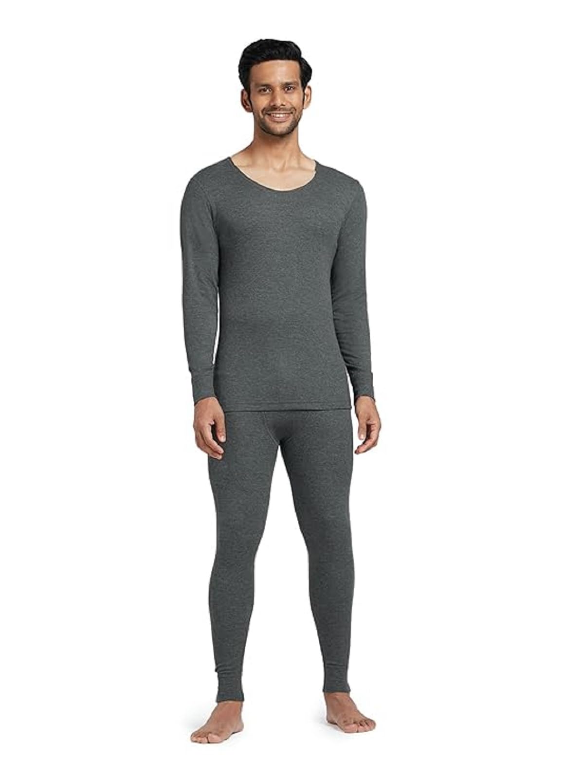 Thermal Wear for Men Bottom Natural Insulation Winter Wear for Men Cotton Body Thermal for Men Mens Bottom Body Warmer Thermal Lower for Men (Color - Grey) (Size- M)-image-37
