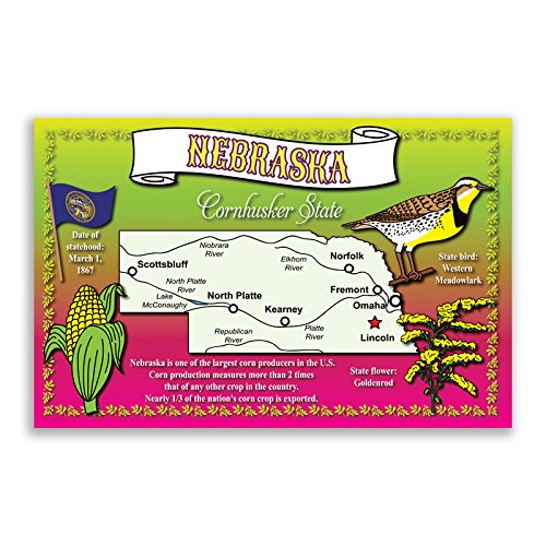U.s. State Map Postcard Set. 50 Modern Post Card Variety Pack. Illustrated Postcards With Maps Of All Fifty States Of The United States Of America. Made In Usa. #TOP5