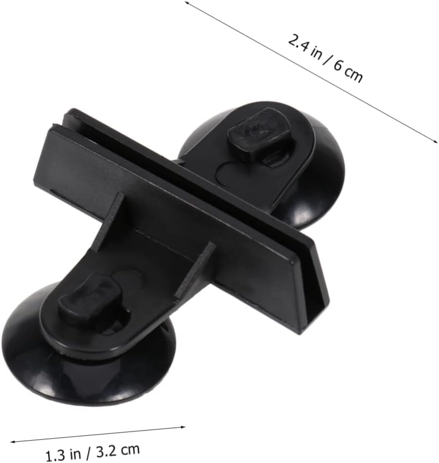20pcs Cup Clips for Aquarium Glass Fish Tank Divider Isolation Board Safe and Practical Glass Clamp Black