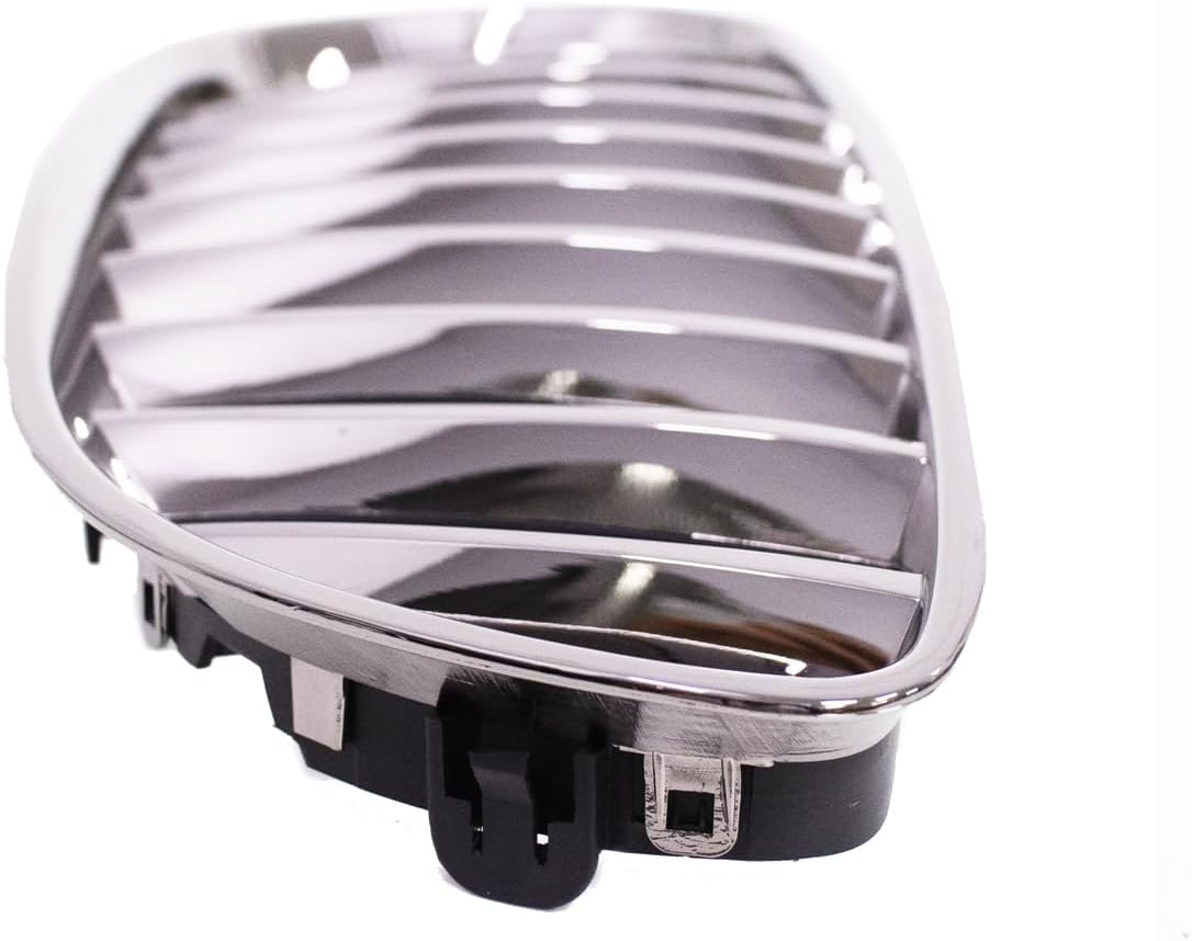 Exterior Accessories - Front Chrome Black Kidney Grill Grille Compatible with BMW Z4 E89 Mk2 2009-2016 -Replacement