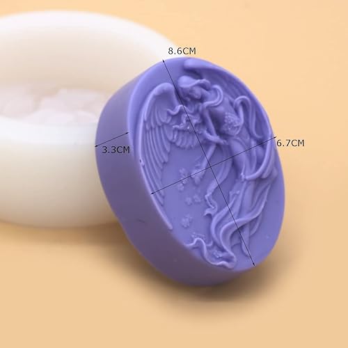 Miniatura 10 de GRAINRAIN Moldes de silicona ovalados de flores para hacer jabón, manualidades, manualidades, jabón de proceso frío hecho a mano (12001)