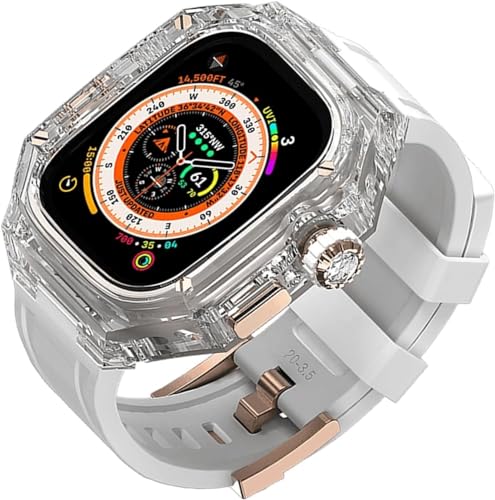 Fermoir en silicone Apple Watch Ultra 2 49mm - Kit fixation bracelet transparent Series