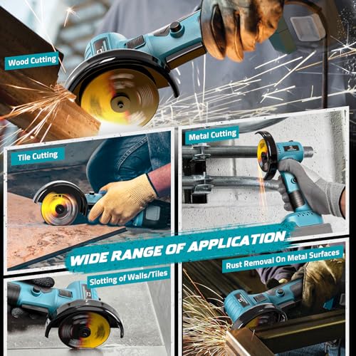 image for Cerycose Cordless Angle Grinder for Makita 18v Battery: 3 Inch Cutting