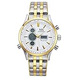 Weltzeit Meister Anker Herren Chronograph 23cm Edelstahl Silbergrau Chronograph Mineralglas 490000171