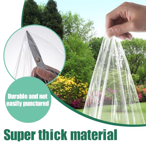 FIFIFO 47X63in Window Insulation for Winter,Clear Window Plastic for winterizing,Thermal Window Insulation Kit, Reusable Plastic for Windows for Winter to Keep Cold Out