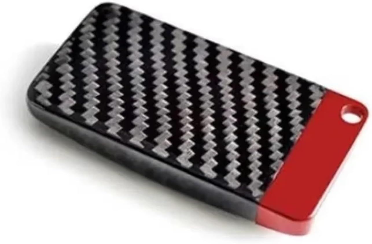 Protective Cover Case Compatible with Nissan GTR Infiniti U-Shaped Real Carbon Fiber Key Fob Car Key Case Shell Bag