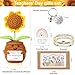 Lamyba Teacher Gifts for Women,Handmade Sunflower Crochet Doll Gift Set with Inspirational Card,Bracelet & Keychain,Teacher Appreciation Gifts,Christmas,Thank You & End of Year Gift Box
