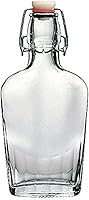 Bormioli Rocco Fiaschetta 0.25L Glass Flask Bottle - Italian-Made Infuser for Oils, Liquors & Sauces