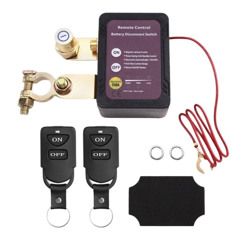 A99F-24V/12V 240A Battery Disconnect Switch Power Off Switch for Car Battery Power-Off Switch