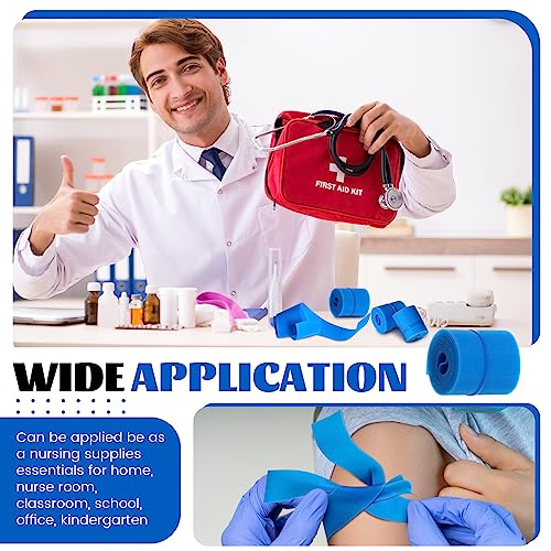 Timgle NEN-TIMGLE-1214 500 Pack Disposable Tourniquet First Aid Tourniquets Bulk Elastic Disposable Tourniquet Latex Free Blue Medical Tourniquet Hemostatic Bandage Nursing Supplies Essentials thumb #2