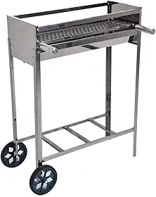 Churrasqueira de Espetinhos Portátil com Rodas Grelha Moeda Issi Grill