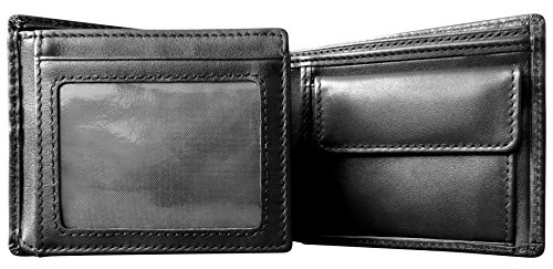 Mt. Eston RFID Blocking Trifold Bifold with Coin Pocket Mens Leather Wallet