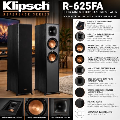 Klipsch Reference 5.1 Dolby Atmos Home Theater System with, photo 2 of 4