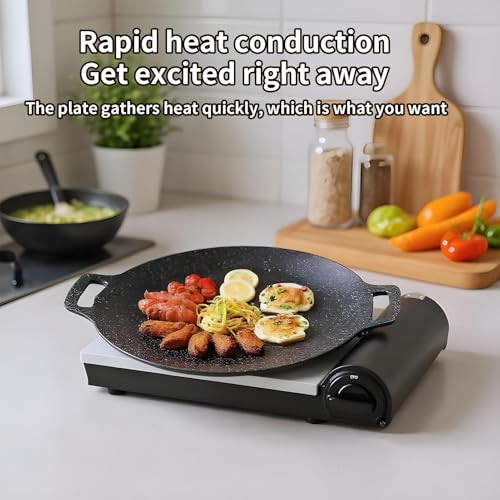 Poêle à grill coréenne anti-adhésive et circulaire pour la cuisson - 4
