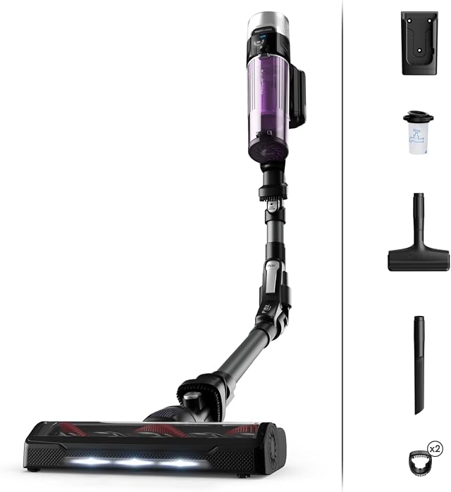 Rowenta X-Force Flex 9.60 Allergy, Asprapolvere senza FIli, RH2038 | con Aspirapolvere Senza Fili, con Regolazione Automatica della Potenza, Display, Autonomia Fino a 45 Min, 250 W