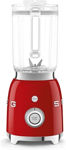 Miniatura 3 de SMEG BLF03 - Licuadora de estilo retro, licuadora de encimera de 600 W con jarra sin BPA de 48 onzas, 3 velocidades + pulso, trituración de hielo