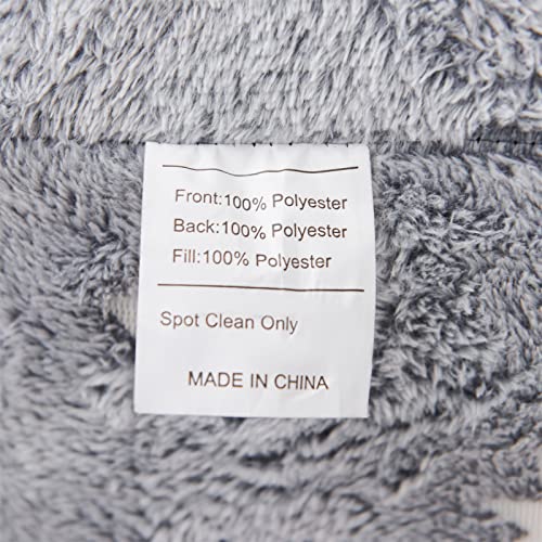 A Nice Night Star Moon Plush Reading Pillow Glow In The Dark Bed Wedge Children Backrest With Arms Back Support For Sitting Up In For Bedrest,Grey #TOP7