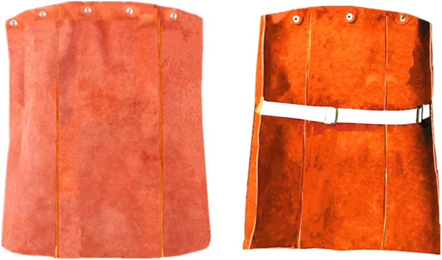 Leather Welding Bib Welder Apron for Welding Sleeve Welder Cape for Men and Wome(One Size Fit Most)