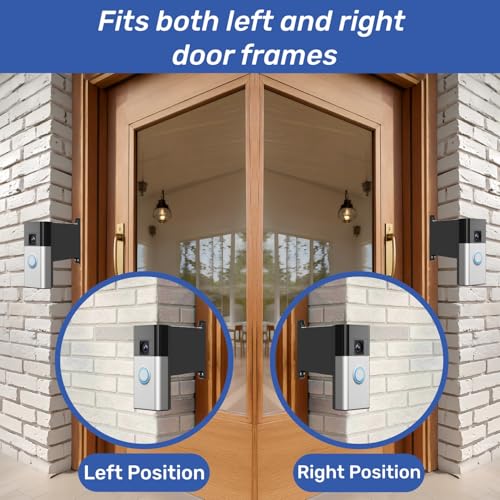 Image of Doorbell Mount Compatible with Ring Doorbell, Extends Doorbell Mount for Brick Wall, Better Visibility and Angle Designed To Fit Compatible with Some Ring doorbell models (1 inch)