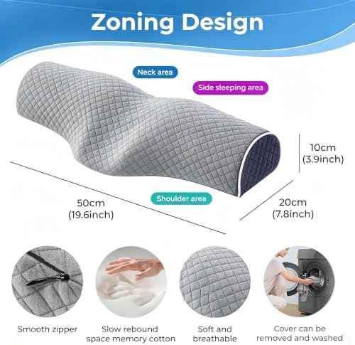 Cervical Pillow for Sleeping,Ergonomic Neck Pillows for Neck Pain Relief — view 3
