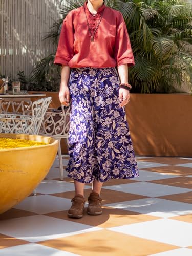 Image of Women's Boho Skirt High Low Split Summer Beach Midi Wrap Skirts