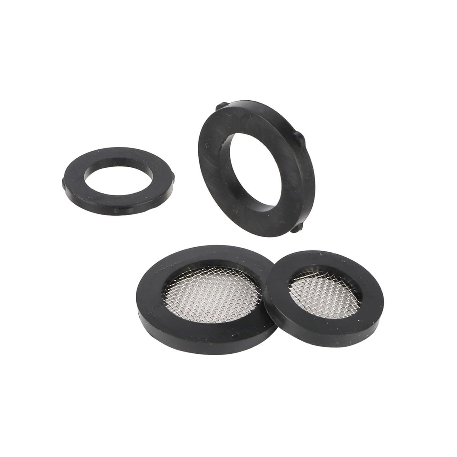 6 Stück Gummidichtungen Mit 40 Mesh Netzfilter Wasserschlauch Dichtung O-Ring Unterlegscheiben Duschkopf Einlassrohr Wasserhahn Ersatzteil(24mm Filter)