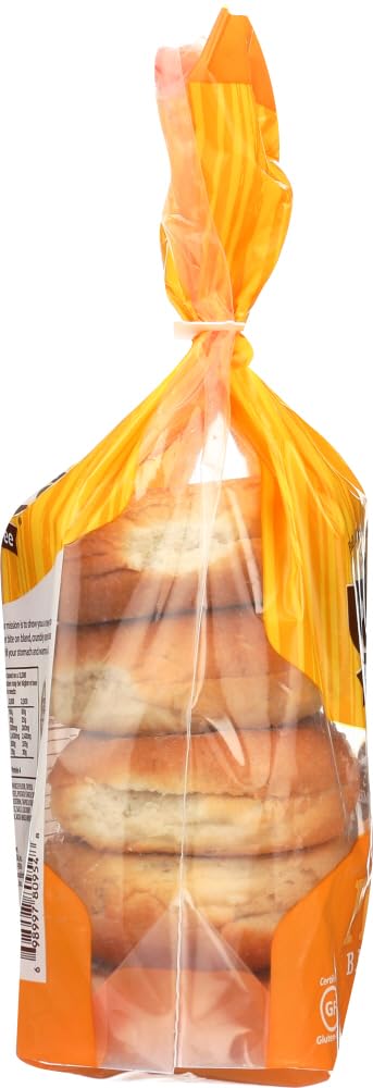 Udis Gluten Free Plain Bagel 4 Ct (Pack of 3) 14oz Each