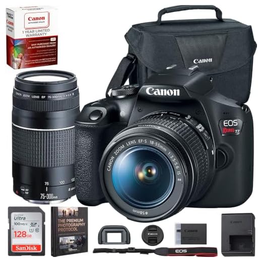 Canon EOS Rebel T7 DSLR Camera Bundle