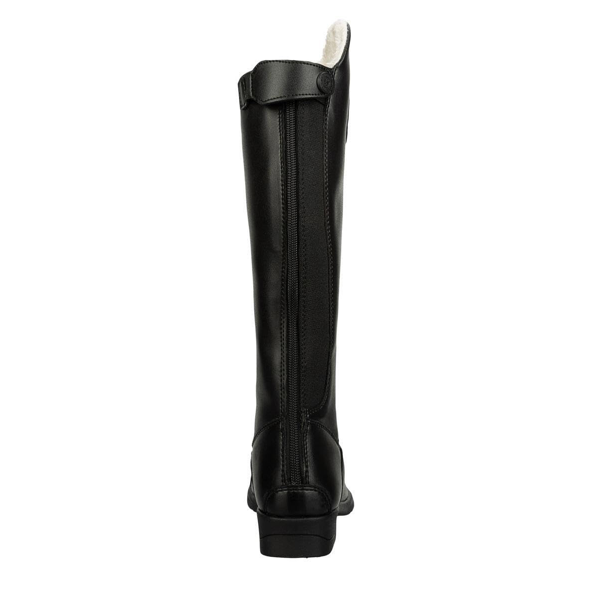 SUEDWIND FOOTWEAR Bottes d'équitation « Kids Fun » pour l'hiver - En cuir synthétique - Doublure en peluche - Respirantes - Coupe parfaite - Taille 29-41 - Couleur : noir