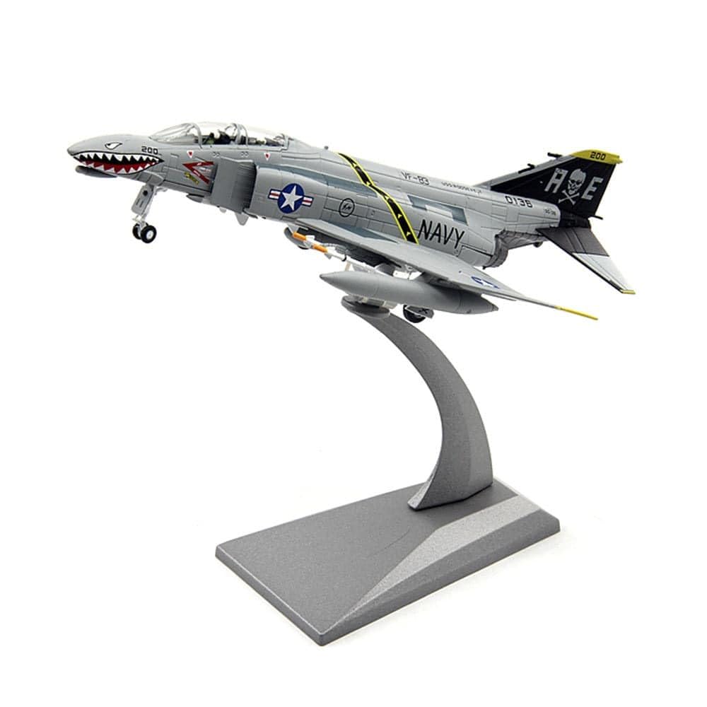 McDonnell F-4 Phantom II US NAVY Diecast Aircraft Model 1/100 Scale Plane Toy Collectable Gift