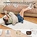 FUNNY FUZZY Pet Couch Covers for Sofa, Washable Dog Couch Cover Protector for Dogs, Flannel Couch Covers for Dogs Pet Friendly Pets Mat Bed Sofa Cover (White, 27.6