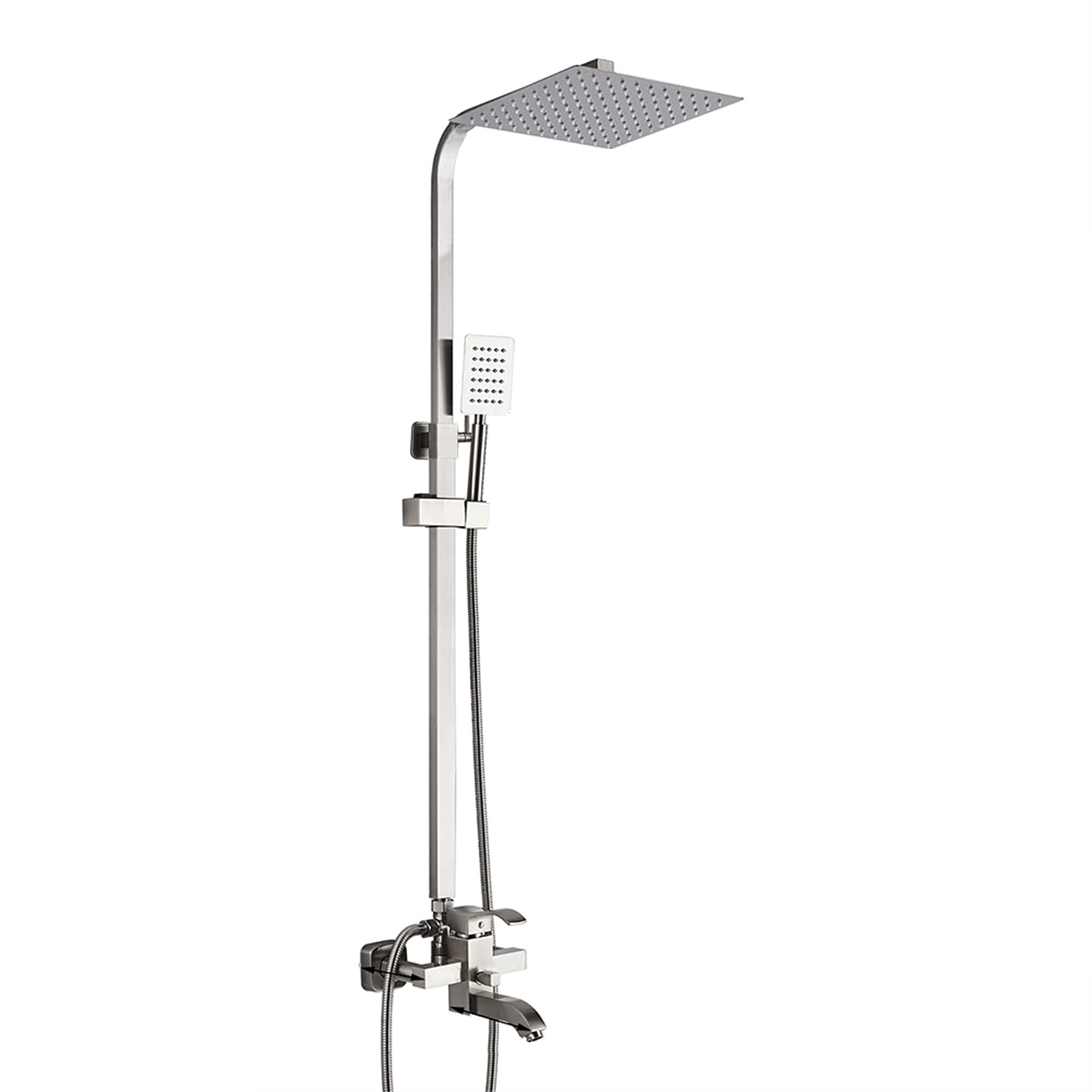 Mélangeurs de douche en acier inoxydable avec pommeau de 10"