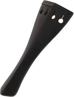Black Wooden Violin Tailpiece Replacement with Fine Tuner