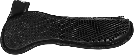 Acavallo Memory Foam WFS Suede Hexagonal Gel Rear Riser Pad, One Size, Black