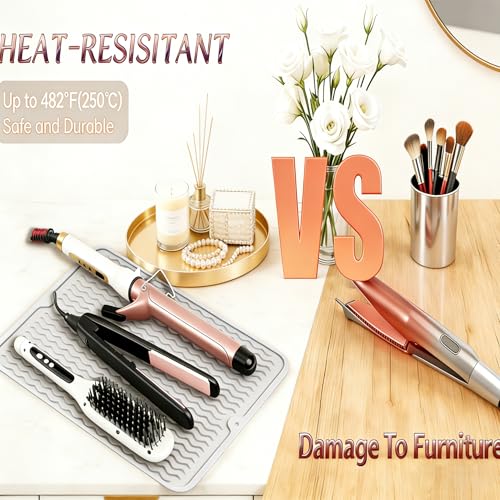 Tapete resistente para planchas y rizadores 2 unidades miniatura 2