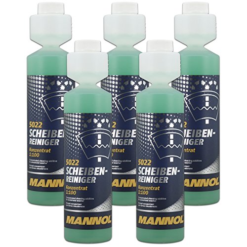5x 250 ml Scheibenklar Konzentrat Mannol