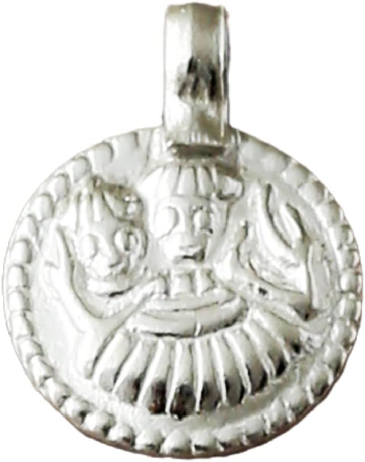 Silver Satvi Maa Pendents For Women And New Born Baby Child