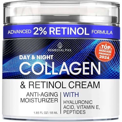 Collagen Face Cream with Retinol & Hyaluronic Acid – Anti